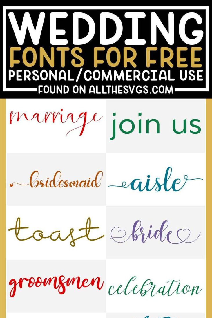 PRETTY & FREE Wedding Fonts [Commercial Use Included!]