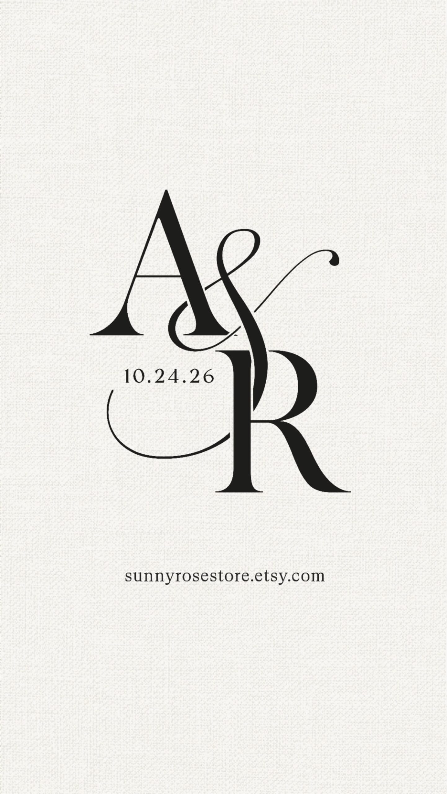 Get Your Wedding Monogram Today – AR Monogram for Invitations & Stationery | Instant Etsy Download