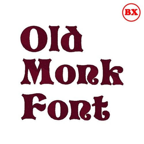 Old MonkEmbrilliance Font Embroidery Font