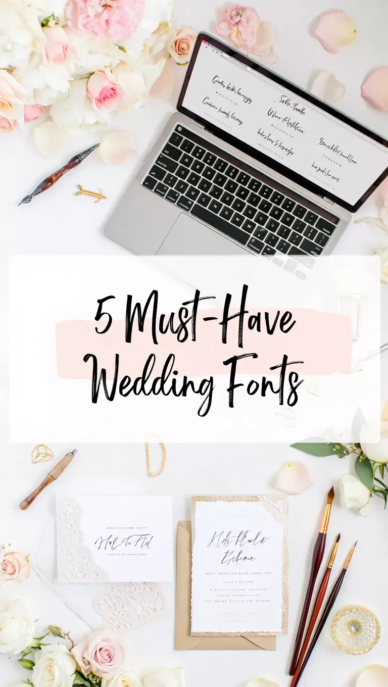 5 Must-Have Wedding Fonts for Stunning Designs