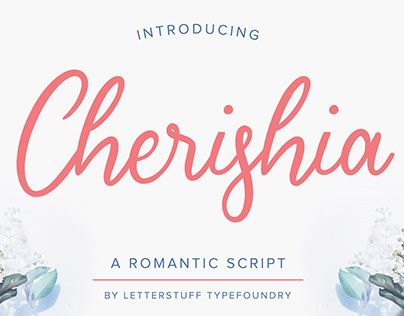 Free Cherisia Romantic Script Font