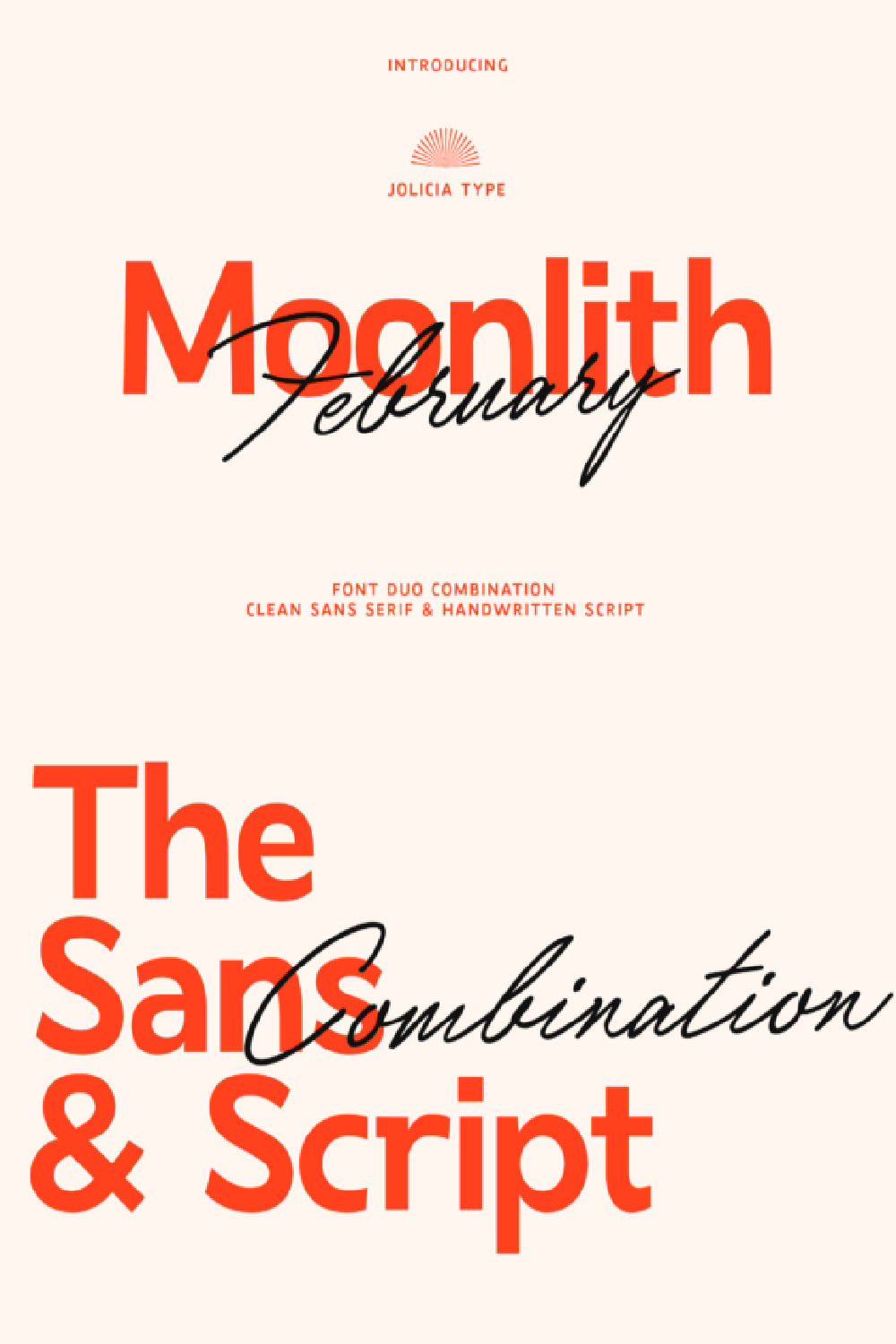 Moonlith February Script Font: Elegant Duo Typeface for Modern Branding