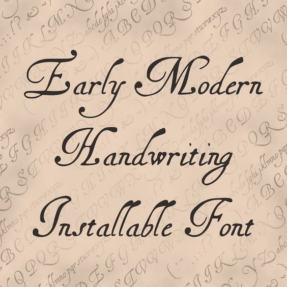Installable Font Vintage 17th Century Ha