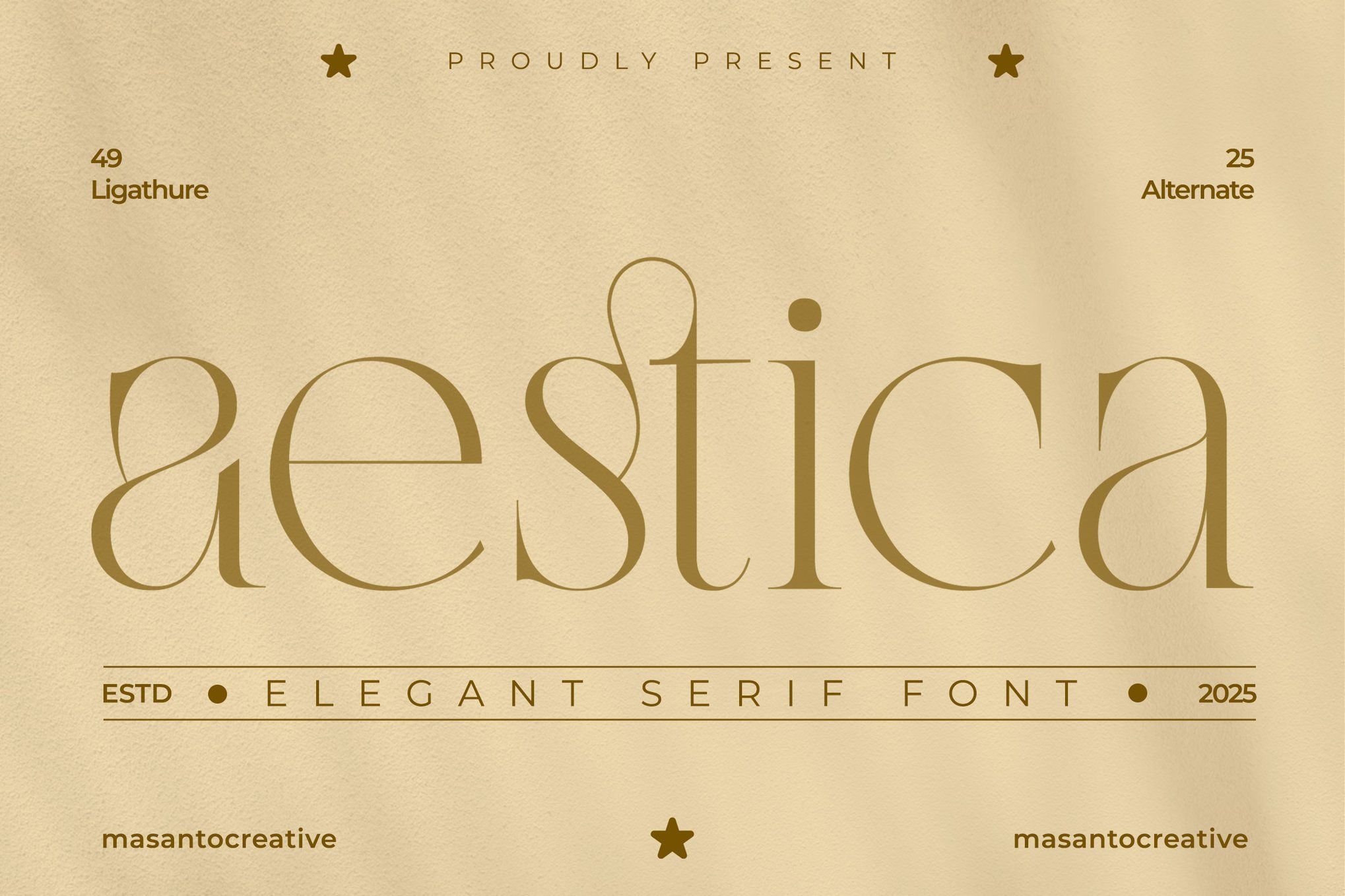 Aestica – Elegant Stylish Serif Font