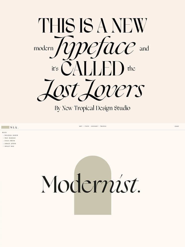 Lost Lovers Serif Font Released in 2021 | Design fonts, Typography ideas