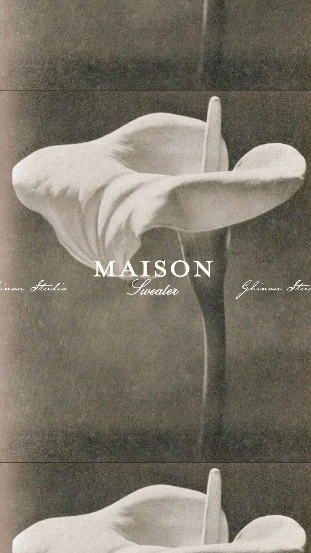 Maison Sweater — luxury athleisure fashion design for Ghinou Studio💠