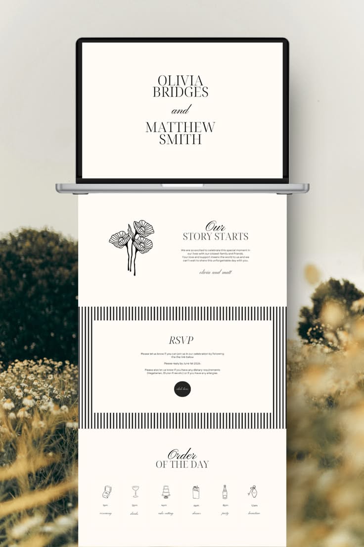 Wedding website inspiration
