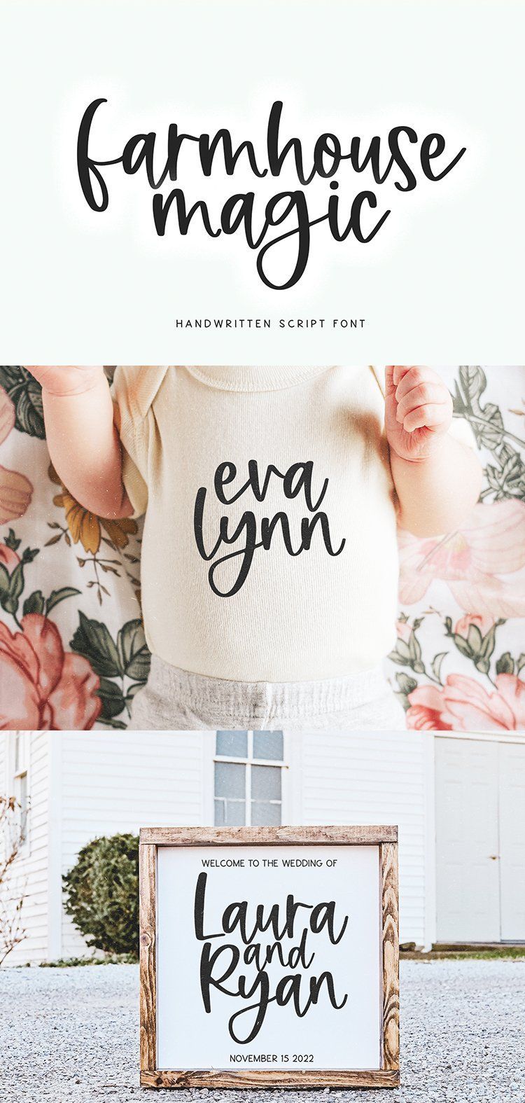 Farmhouse Magic — A Handwritten Script Font