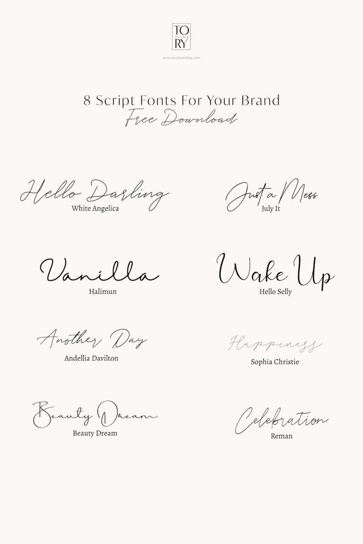 8 Free Script Fonts for Your Brand | VICI LOU STUDIO