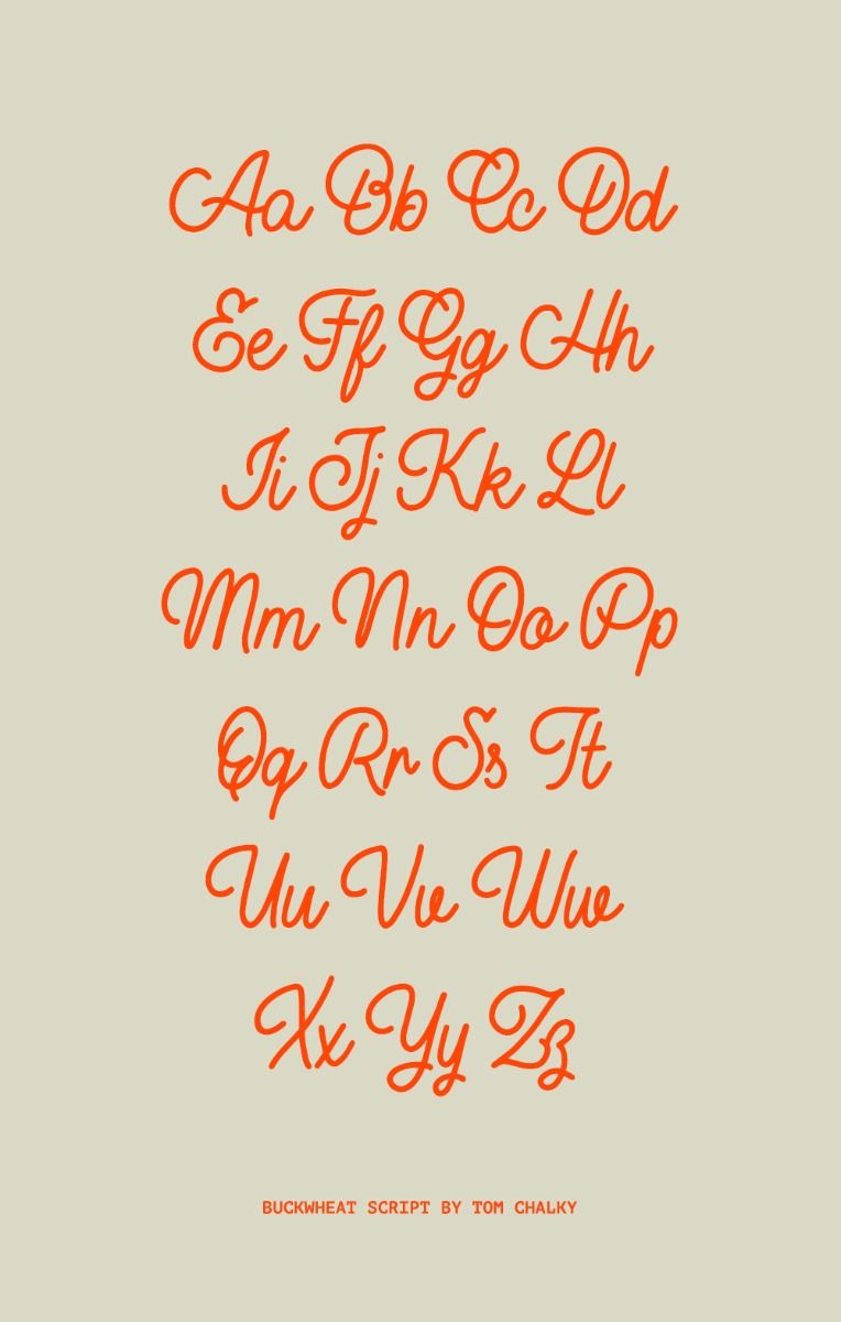 Vintage Inspired Monoline Script Typeface — Buckwheat