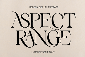 Aspect Range — Luxury Serif Font
