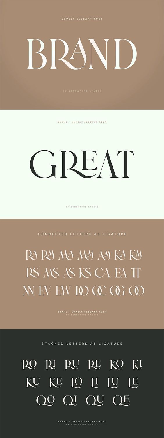 Chic Lovely Typeface for 2024 | Stylish font, Hotel branding, Fancy typefaces