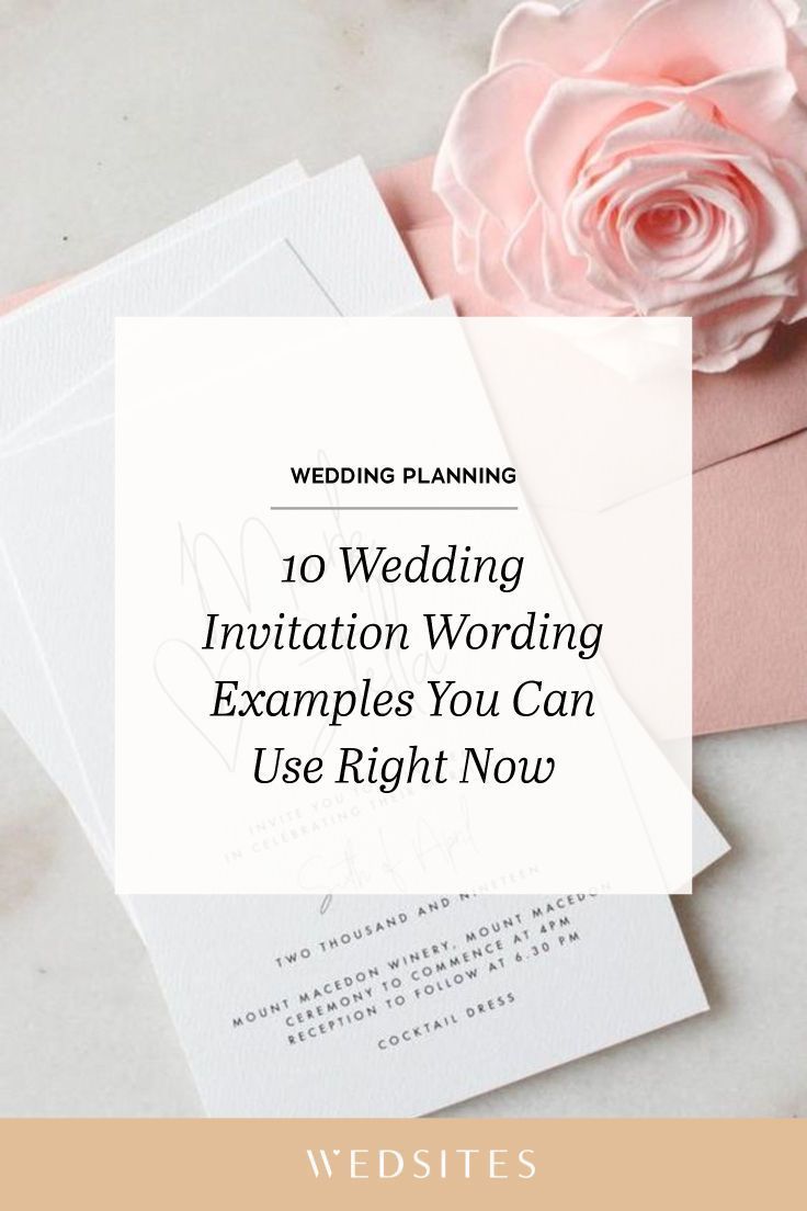 10 Wedding Invitation Wording Examples for Your Big Day