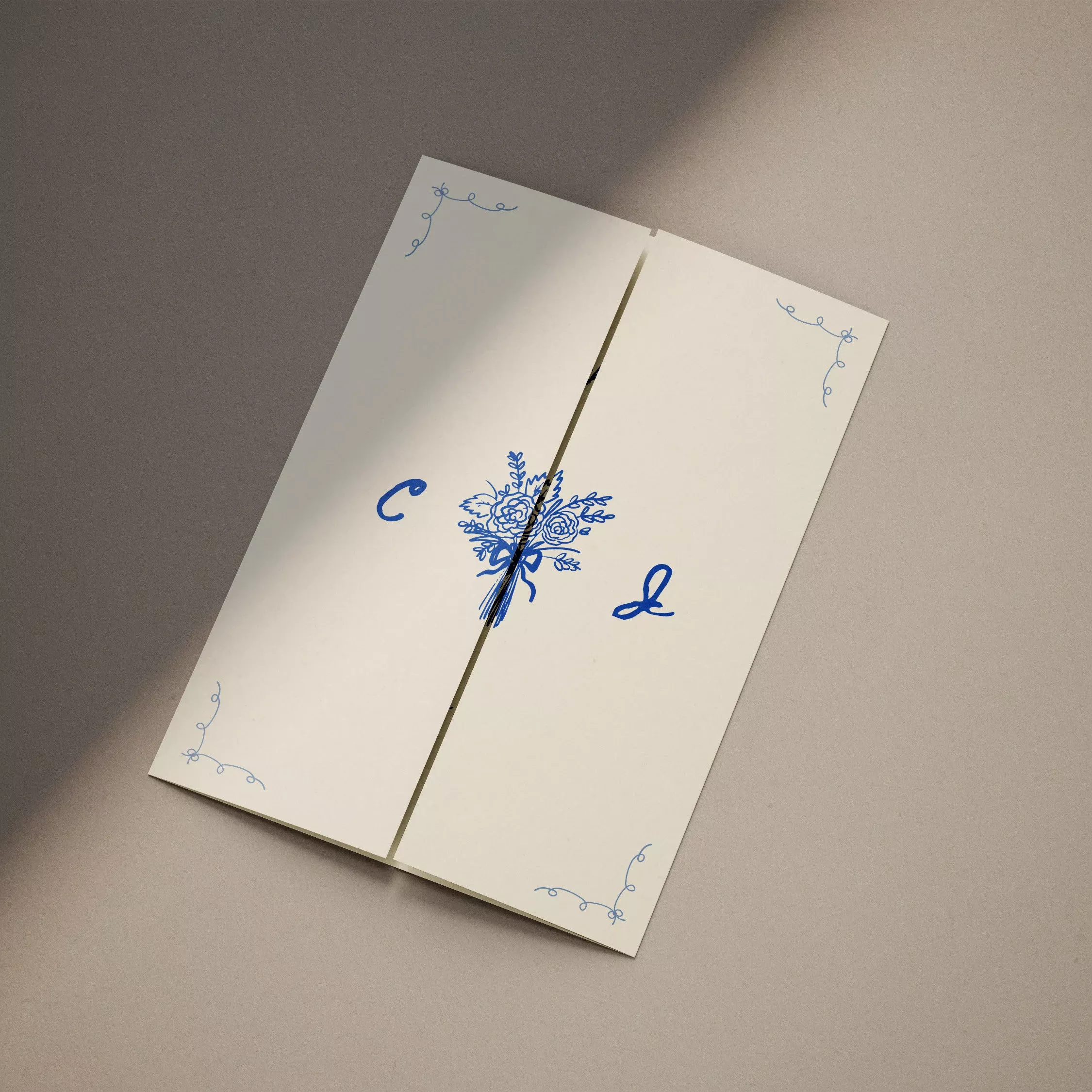 Whimsical Hand Drawn Gatefold Wedding Invitation Template: Classic Floral Invite (editable Canva Template) (WT23) — Etsy