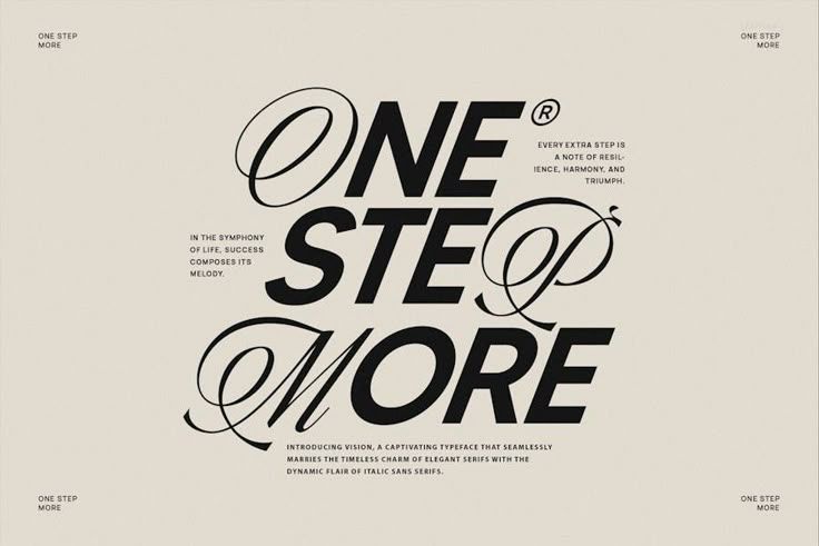One Step More Font