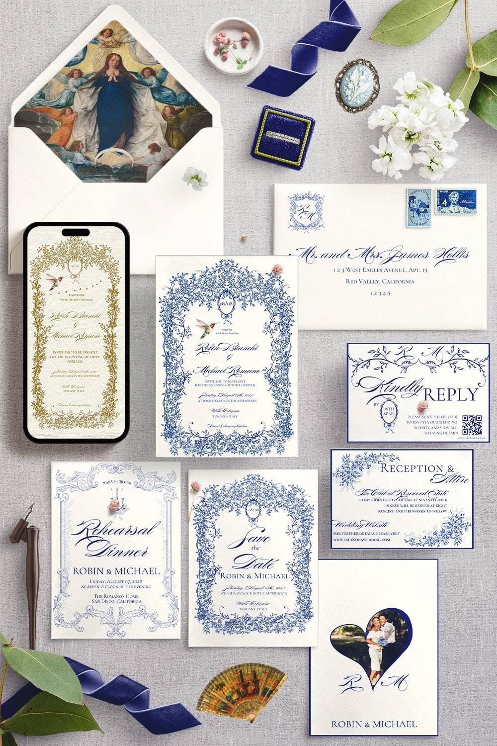 Regency Wedding Invitation Suite, Editable Vintage Victorian Invitation Template, Hand Drawn, Antique Baroque Wedding Invite, Printable