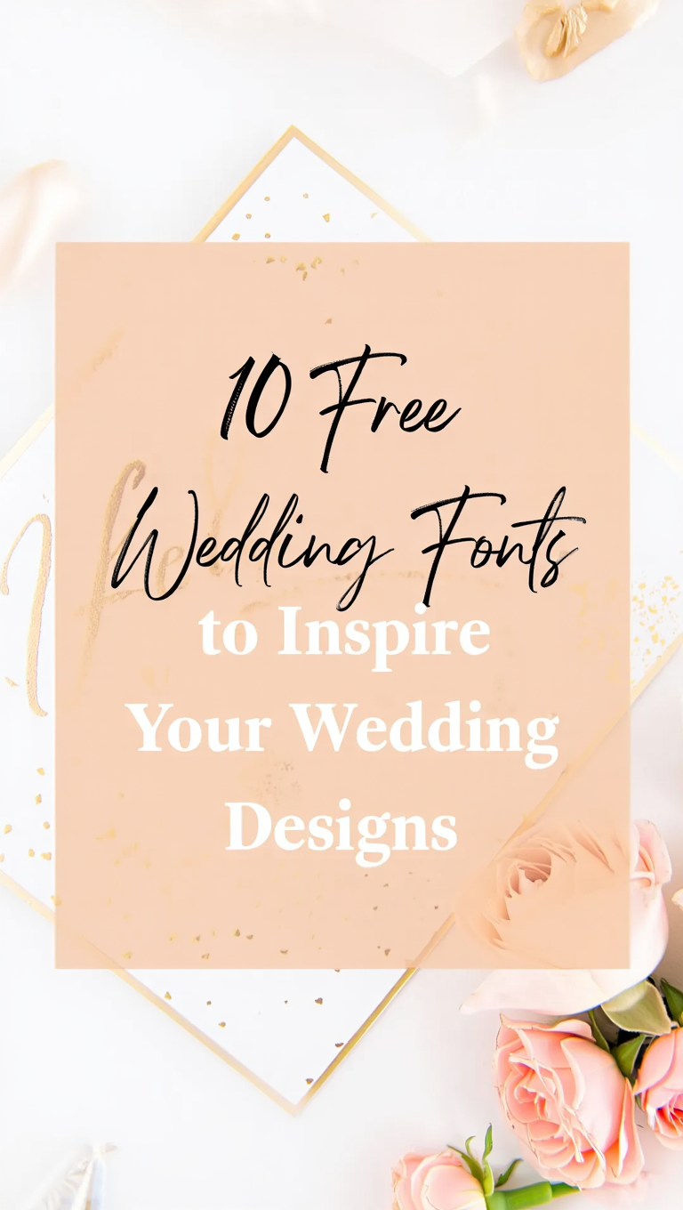 10 Free Wedding Fonts to Inspire Your Wedding Designs