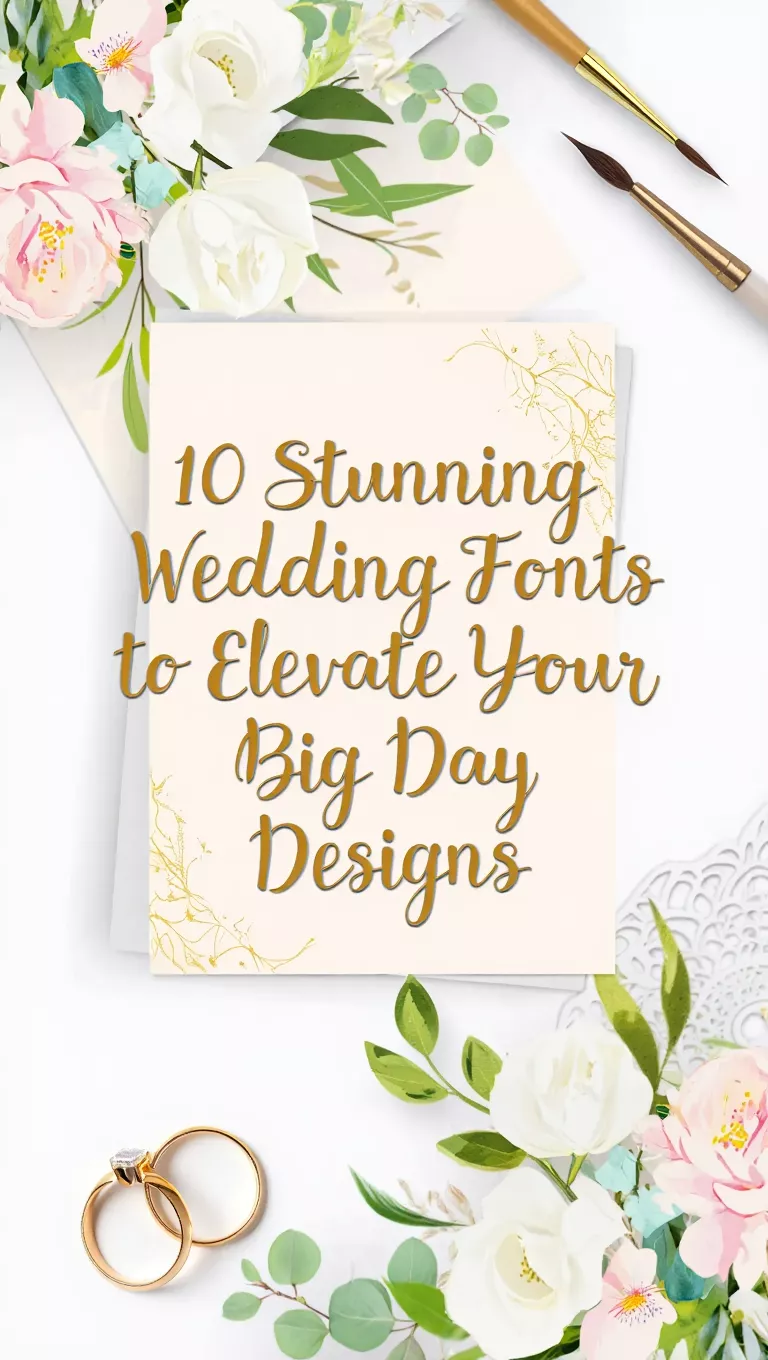 10 Stunning Wedding Fonts to Elevate Your Big Day Designs