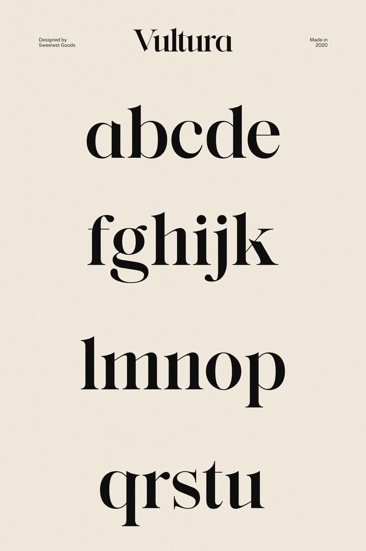 Vultura Lowercase Font Alphabet for Creative Projects🌟