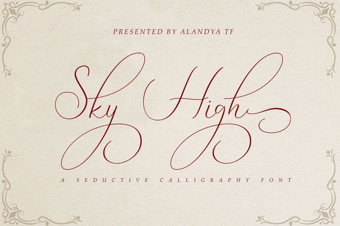 Sky High by Alandya Typefoundry | Creative Market