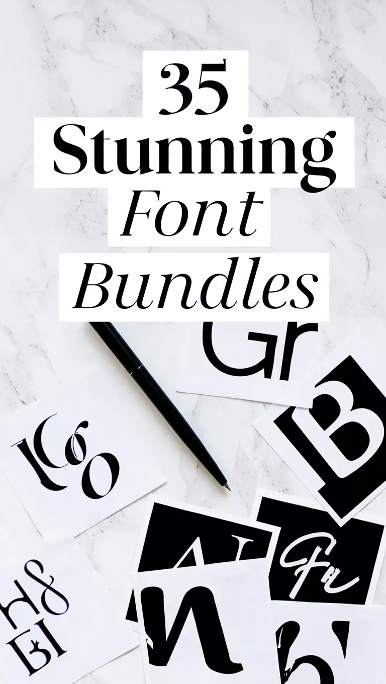 35 Stunning Font Bundles: Elevate Your Designs Today