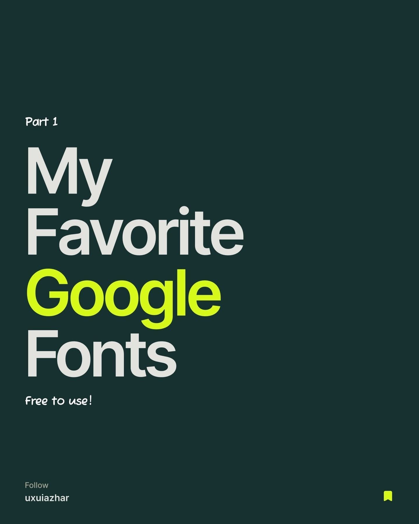 My All-Time Favorite Google Fonts! ✨🌟
