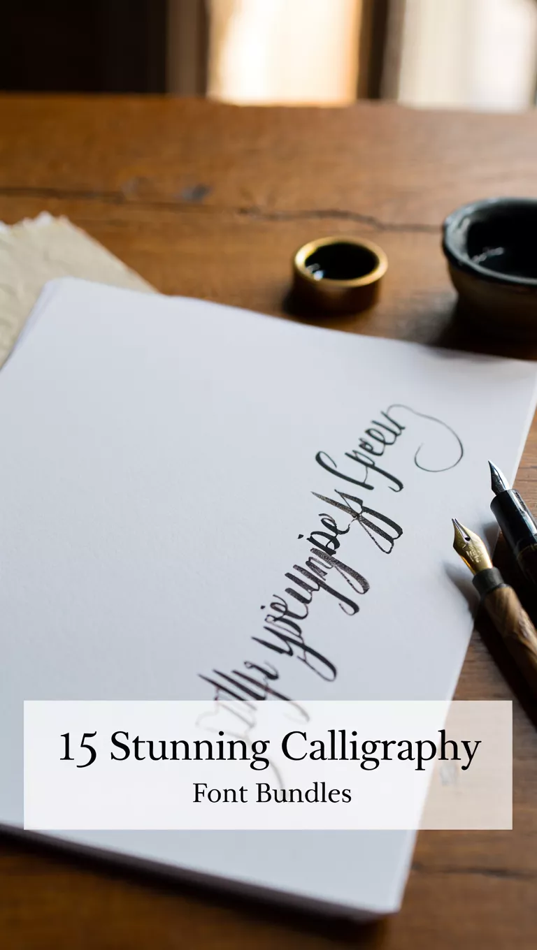 15 Stunning Calligraphy Font Bundles for Easy Branding