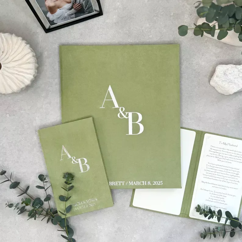 Wedding Celebrant Folder A4 With Vows, Ceremony Officiant, Personalized Wedding Ceremony Readings