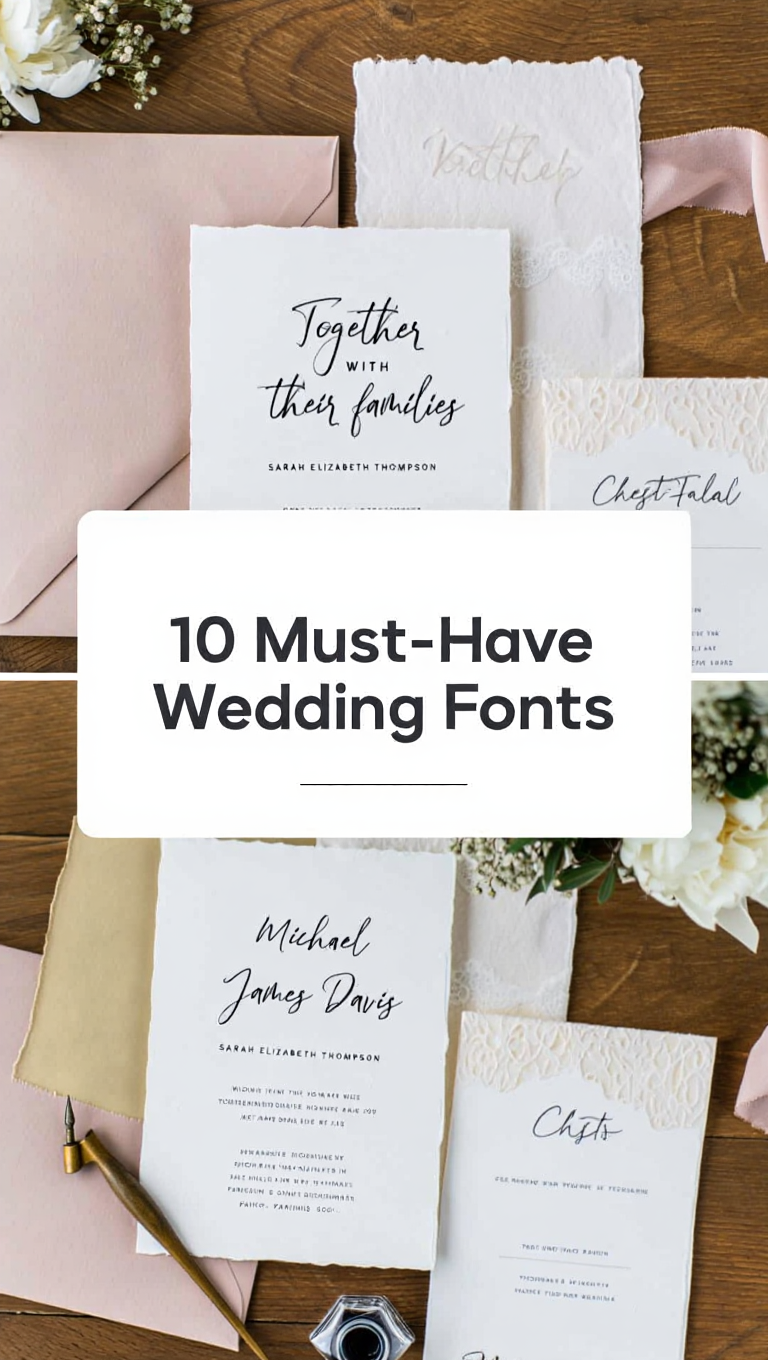 10 Must-Have Wedding Fonts for Stunning Party Invitations