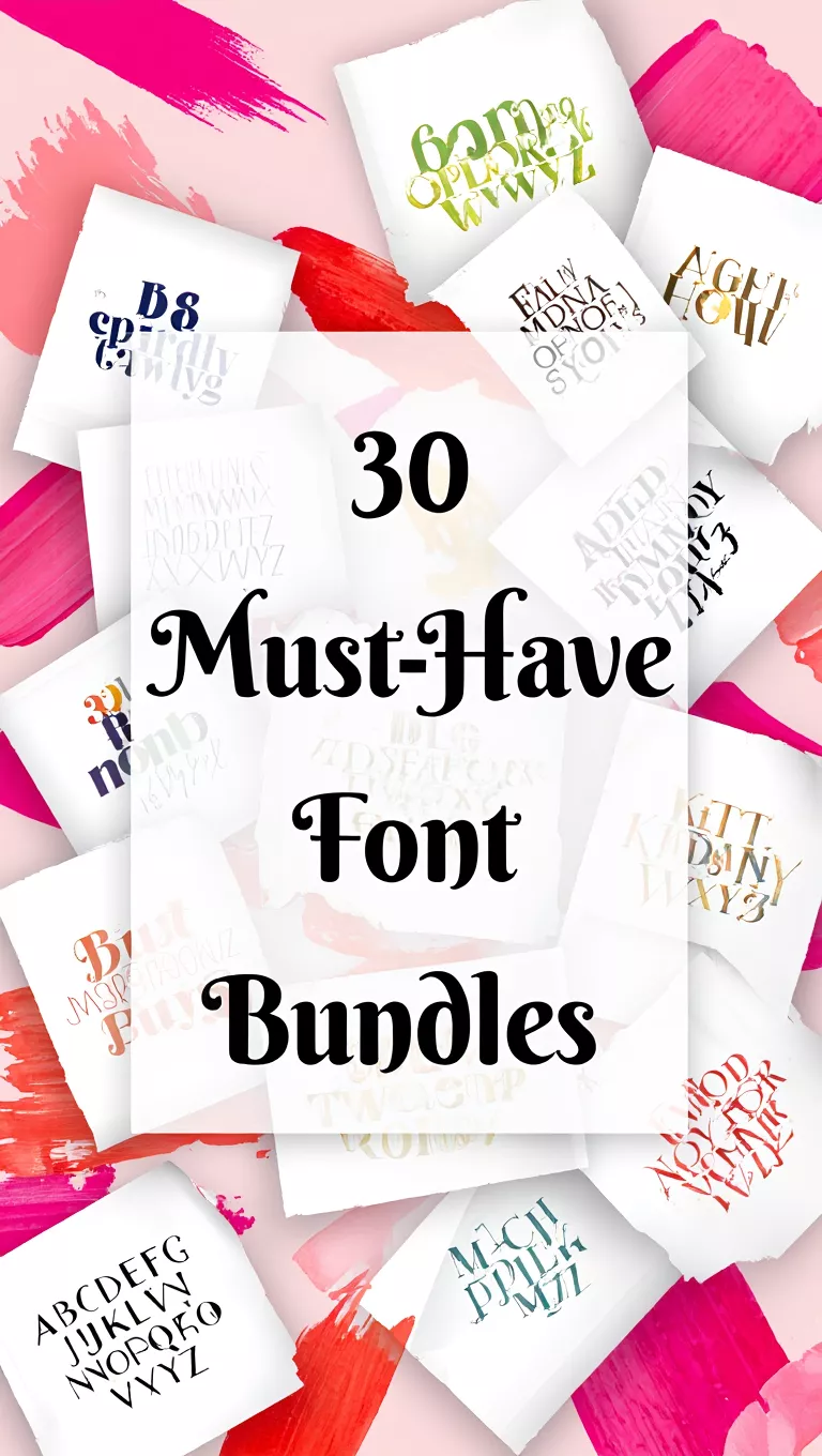 30 Must-Have Font Bundles for Easy, Stylish Design