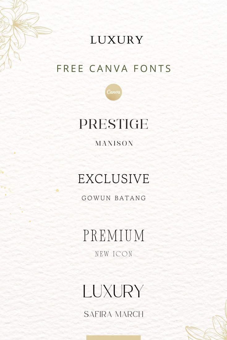 Free Luxury Canva Fonts — Design Inspired
