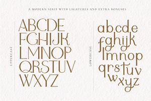 Adele Moon Serif Font + Extras