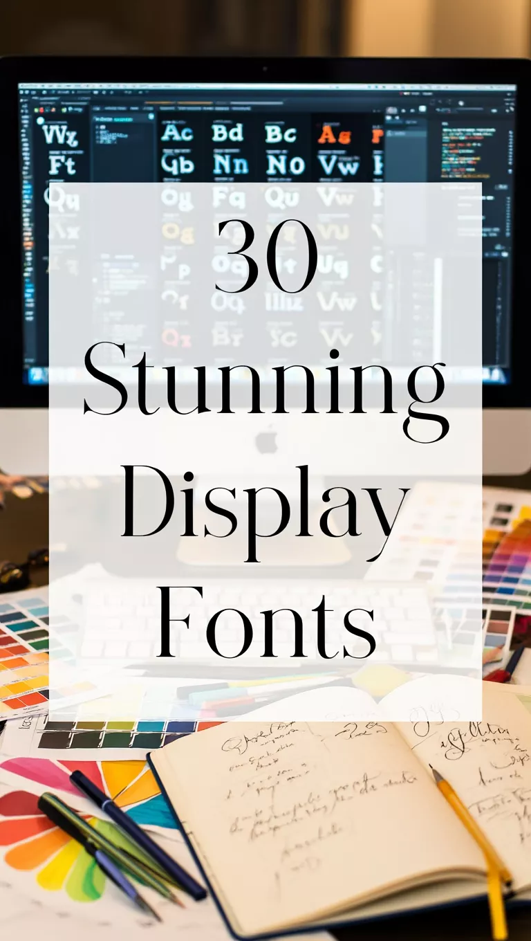 30 Stunning Display Fonts for Eye-Catching Designs
