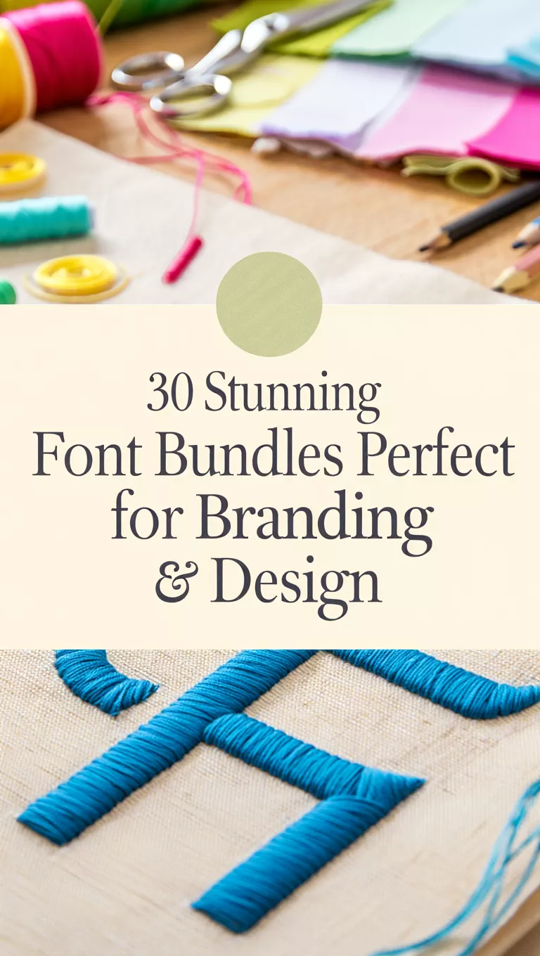 30 Stunning Font Bundles Perfect for Branding & Design