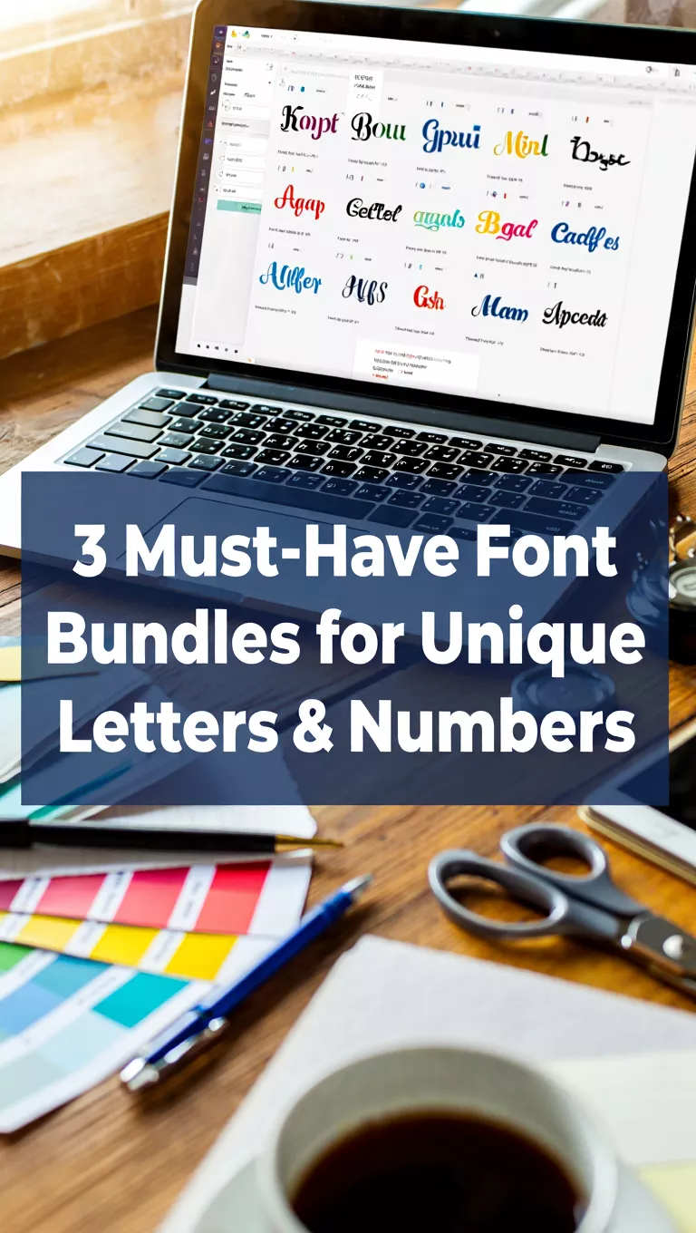 3 Must-Have Font Bundles for Unique Letters & Numbers