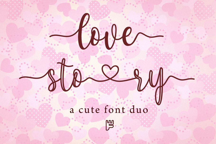 Love Story -A Chic Script Font Duo by Fontcastle | Creative Market
