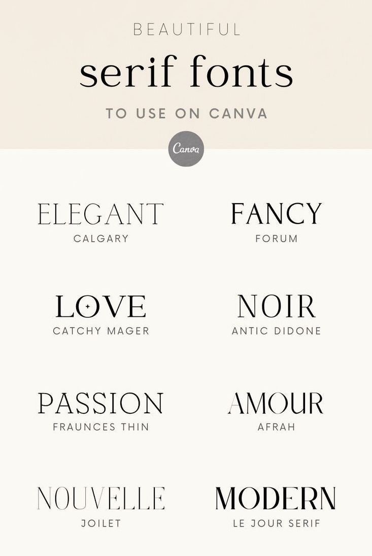 Canva Serif Fonts Aesthetic — Typography, Wedding Fonts & Font Combo Inspiration🔻