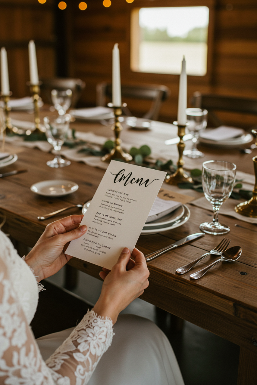 Modern Farmhouse Wedding Featuring Cotton Paper Stationery