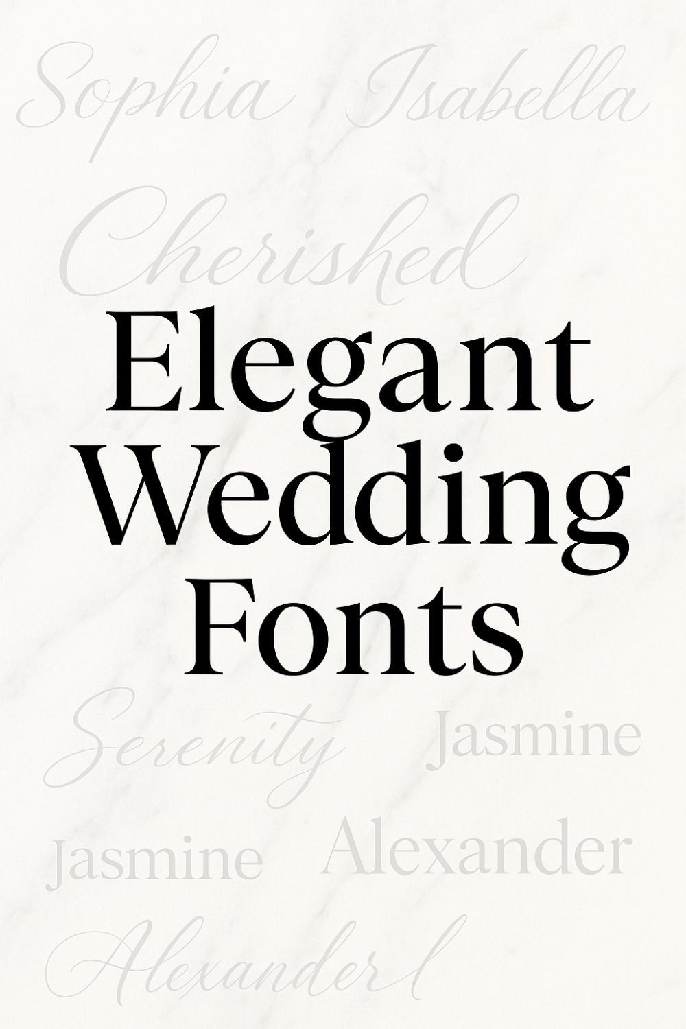 Elegant Wedding Fonts | Classy Script & Serif Font Collection