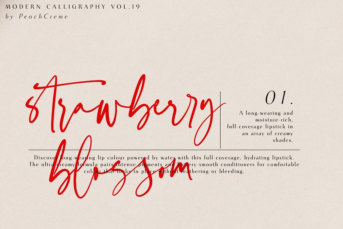 Faustine //Modern Script, a Handwritten Font by PeachCreme
