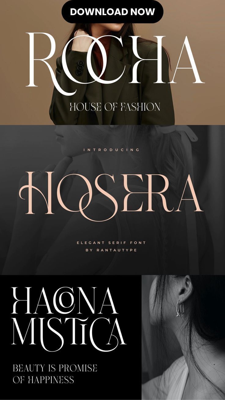 Hosera A Elegant Serif Font | Creative Market