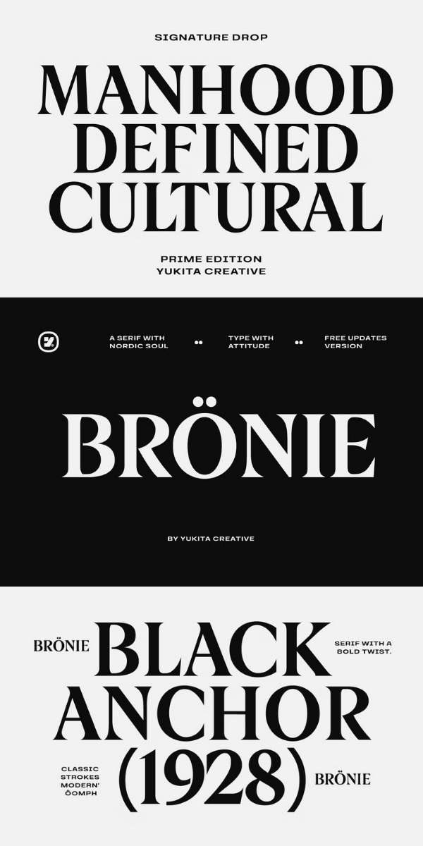 Bronie – Classic Serif Font✨