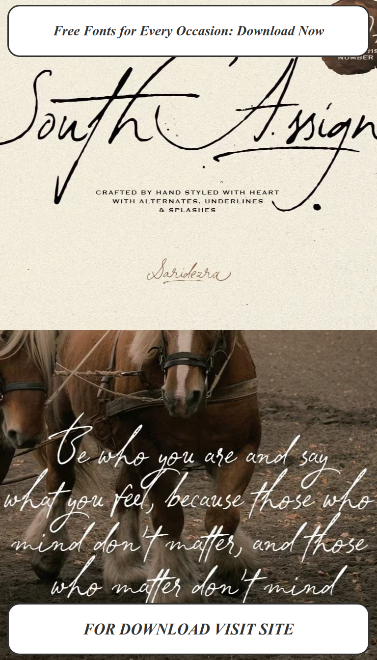 Stunning vintage fonts that will elevate your branding projects