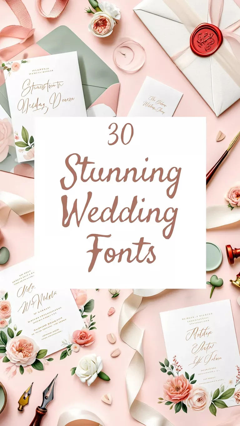 30 Stunning Wedding Fonts for Elegant, Timeless Designs