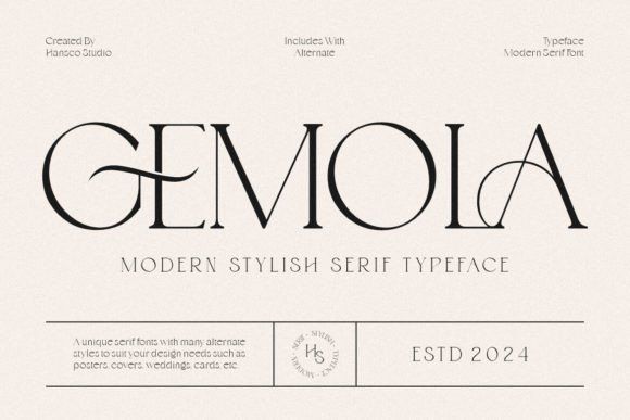 Gemola Font by HansCo