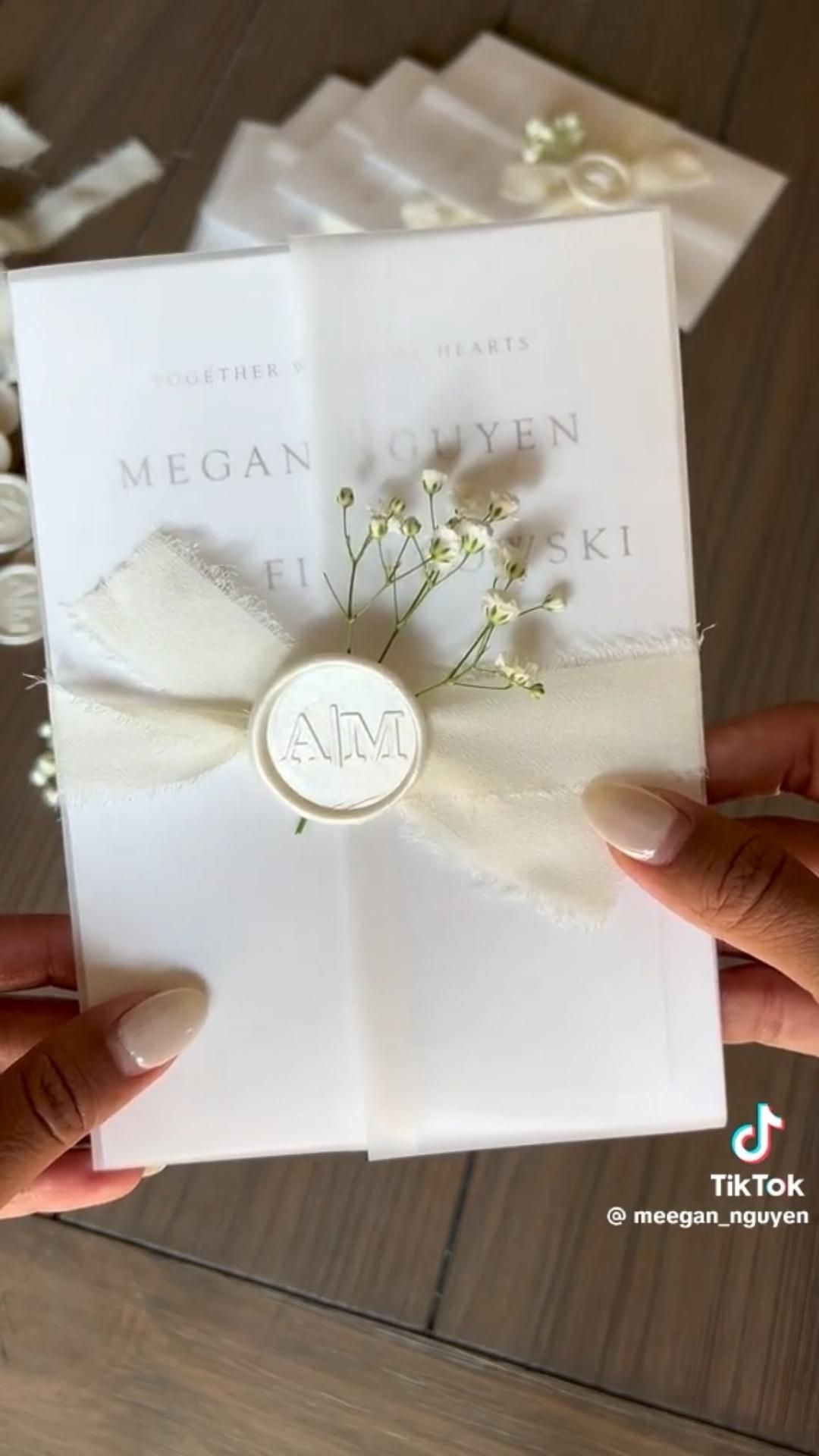Elegant DIY Wedding Invitations✨💖