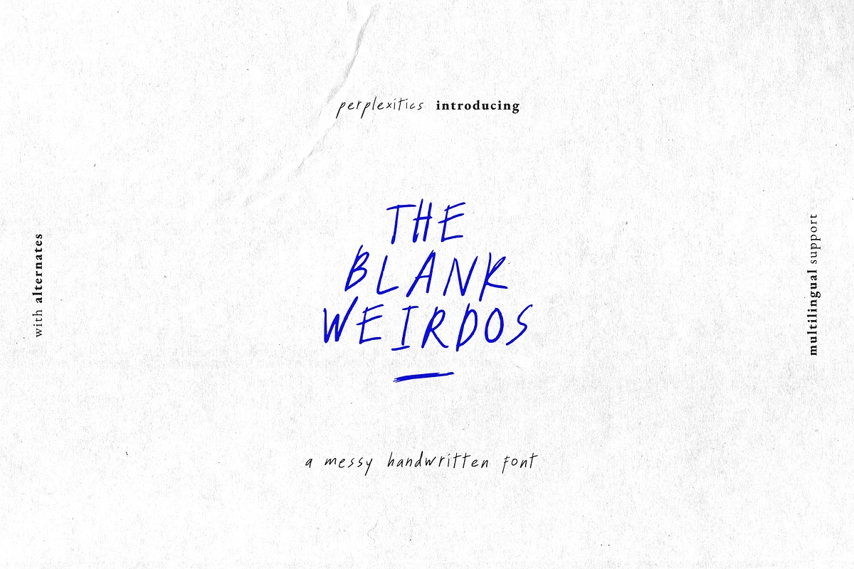 The Blank Weirdos Handwritten Font