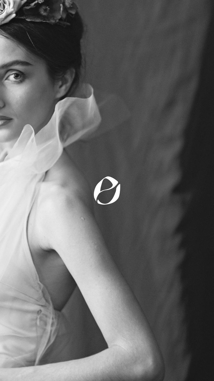 Simple Minimal Edgy Brand Mark Design for Bridal Couture Brand