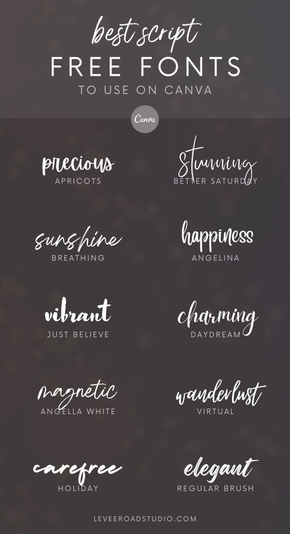 Free Handwritten Fonts: Canva Font Combos — Typography, Wedding Fonts and in