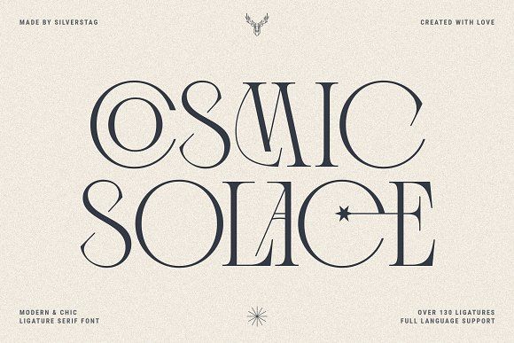 Cosmic Solace — Ligature Serif Font